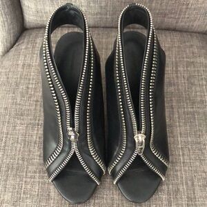 Alexander Wand bootie sling back heels with zipper size 38